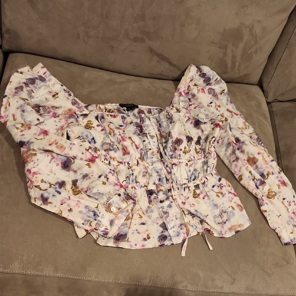 ✨ 3 For $25 SALE J. Crew Multicolor Floral Blouse